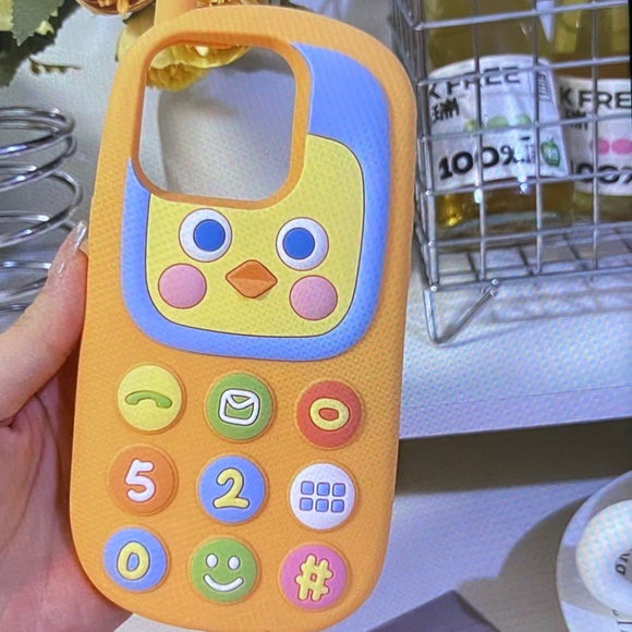 Other - Cute Duck Design Phone Case - Orange and Blue